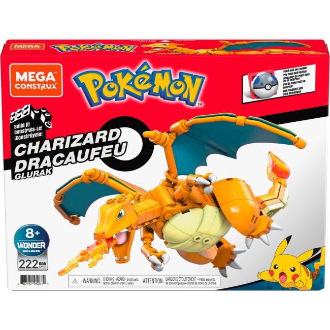 POKEMON MEGA CONSTRUX CHARIZARD DRACAUFEU GLURAK VIVMTGWY77