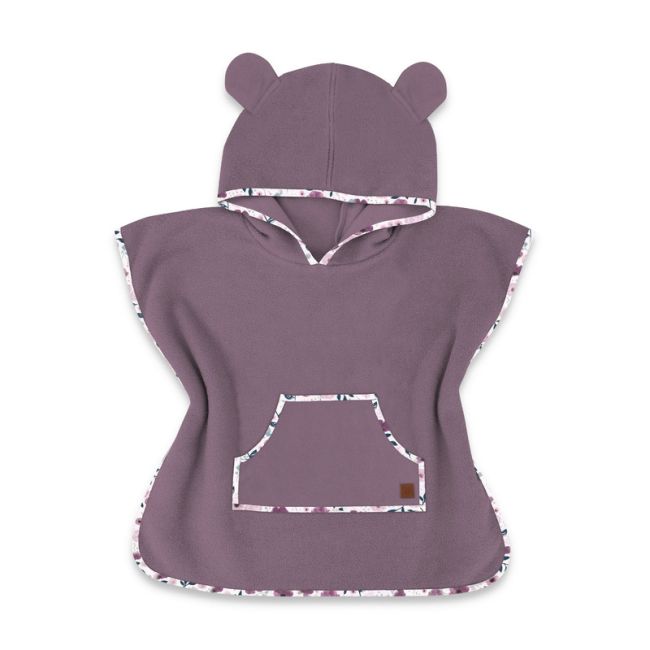 Qmini - Poncho baie, Cu gluga, buzunar si urechi, Materiale certificate Oeko Tex Standard 100, 1 - 4 ani, Heather BYN6426972019552