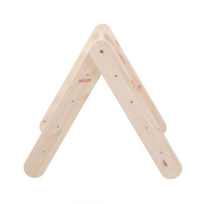 Scara Din Lemn Pentru Copii - Triunghi De Catarare Tip Pikler Montessori, Natural, Meowbaby Pjbwtd003