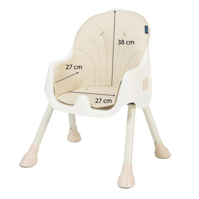 Scaun de masa 2 in 1 Juju Eat&Smile, Beige JUJJU1027-Beige