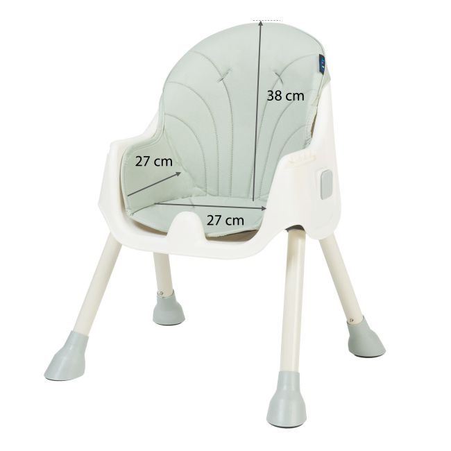 Scaun de masa 2 in 1 Juju Eat&Smile, Mint JUJJU1027-Mint
