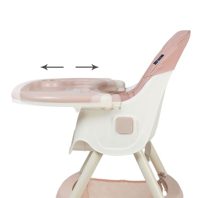 Scaun de masa 2 in 1 Juju Eat&Smile, Pink JUJJU1027-Pink