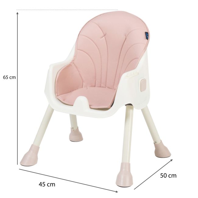 Scaun de masa 2 in 1 Juju Eat&Smile, Pink JUJJU1027-Pink