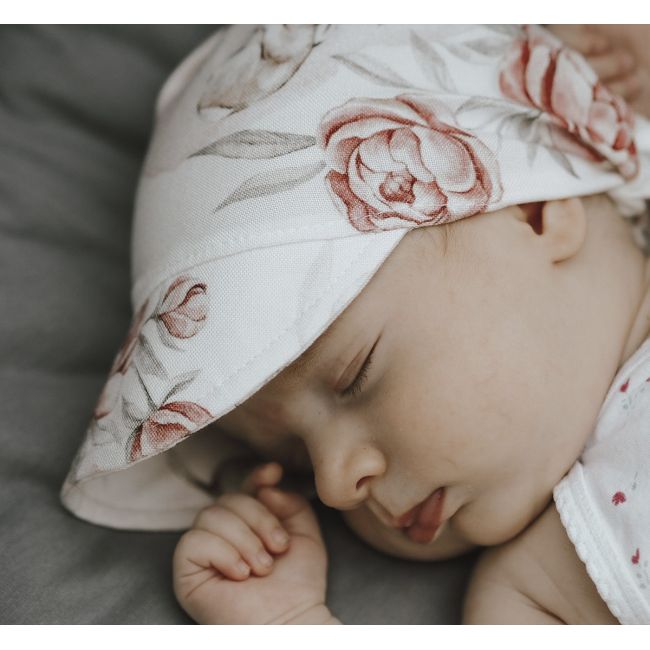 Sepcuta De Soare 6 Luni - 6 Ani Reglabila Din In Si Vascoza Cu Cozoroc Pentru Protectie, Sepia Rose Pjb489894