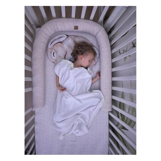 Suport De Dormit Babynest 2in1 Bara Protectie Patut Premium In Alb By Babysteps, 95x53 Cm Pjb489658