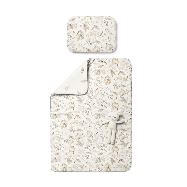Set Pilota 75 X 100 Cm Si Perna 30 X 40 Cm Pentru Copii, Bumbac Premium Si Umplutura Hipoalergenica Babysoft, Fata Dubla, Boho Pjb489115