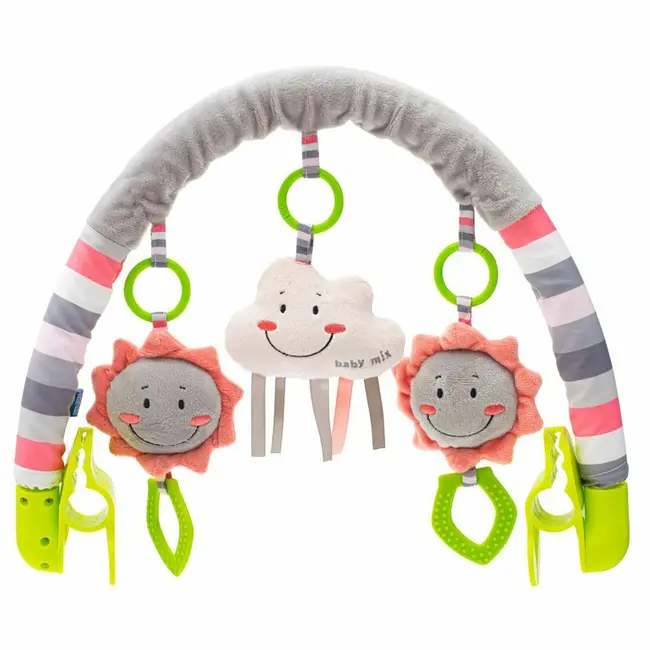 Arcada universala cu jucarii din plus, Pentru landou, Carucior, Scaun de masa, Patut, Baby Mix, Cloud BYN45090