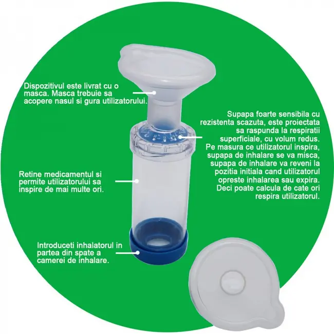 Camera de inhalare Kidscare cu masca pentru bebelusi SUPKC-CI10B