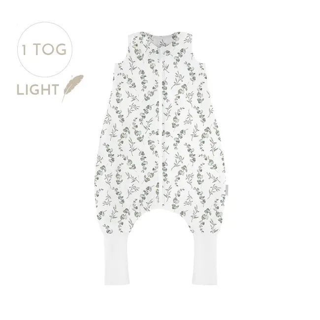 Sac De Dormit Cu Picioare, Bumbac 1 Tog, Eucalipt, S, 1-3 Ani Pjb602791