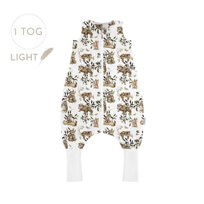 Sac De Dormit Cu Picioare, Bumbac 1 Tog, Happy Bear, Xs, 6 - 12 Luni Pjb602609