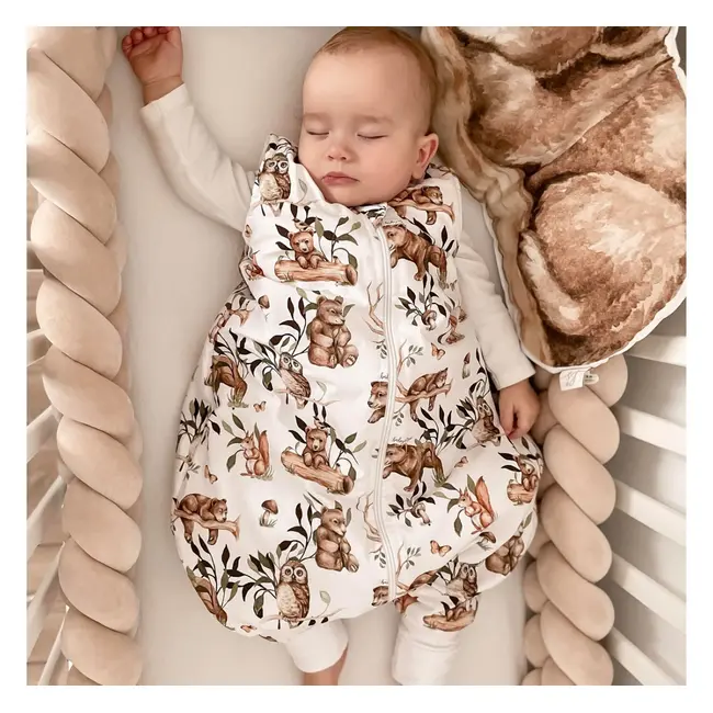 Sac De Dormit Cu Picioare, Bumbac 1 Tog, Happy Bear, Xs, 6 - 12 Luni Pjb602609