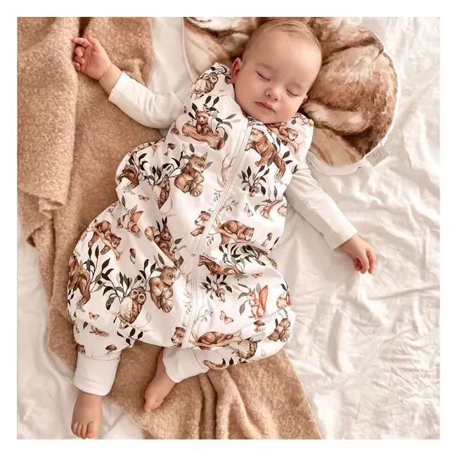 Sac De Dormit Cu Picioare, Bumbac 1 Tog, Happy Bear, Xs, 6 - 12 Luni Pjb602609