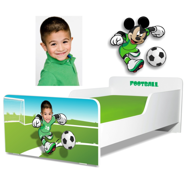 Pat Baieti 2-12 ani personalizabil Academia de Fotbal, fotografie copil, fara saltea - PC-P-STR-ACA-80