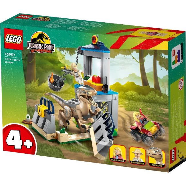 LEGO JURASSIC WORLD EVADAREA UNUI VELOCIRAPTOR 76957 VIVLEGO76957