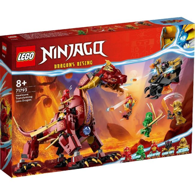 LEGO NINJAGO DRAGONUL DE LAVA TRANSFORMATOR CU VAL DE CALDURA 71793 VIVLEGO71793