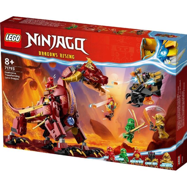 LEGO NINJAGO DRAGONUL DE LAVA TRANSFORMATOR CU VAL DE CALDURA 71793 VIVLEGO71793