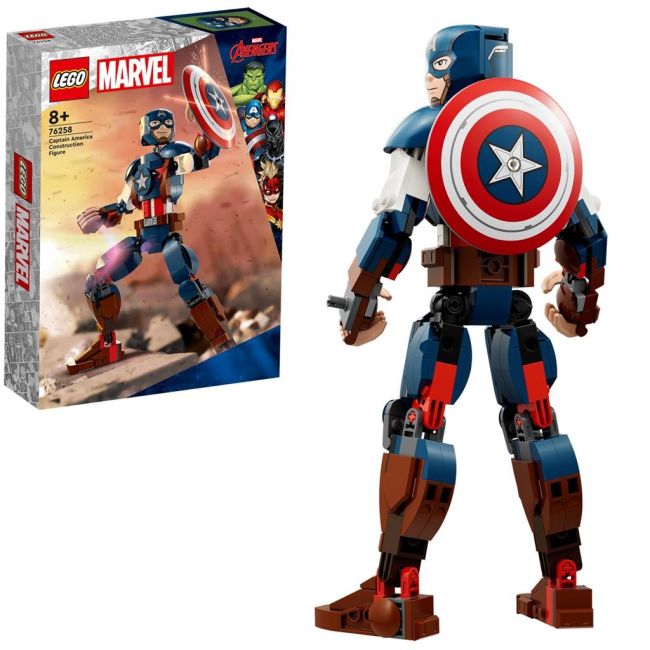 LEGO SUPER HEROES FIGURINA DE CONSTRUCTIE CAPTAIN AMERICA 76258 VIVLEGO76258