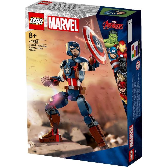 LEGO SUPER HEROES FIGURINA DE CONSTRUCTIE CAPTAIN AMERICA 76258 VIVLEGO76258