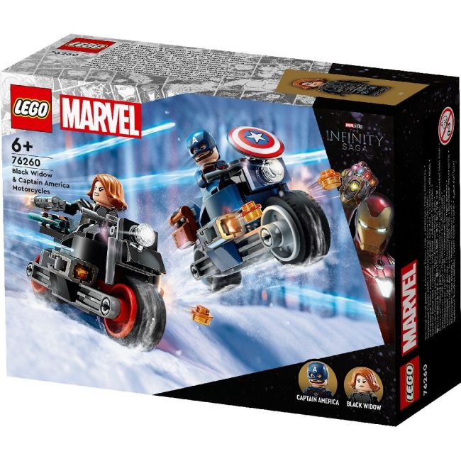 LEGO SUPER HEROES MOTOCICLETELE LUI BLACK WIDOW SI CAPTAIN AMERICA 76260 VIVLEGO76260