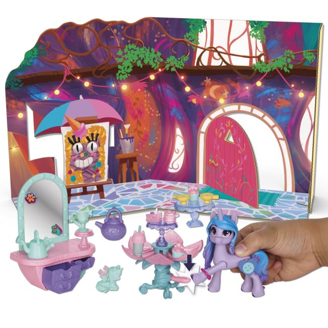 MY LITTLE PONY IZZY MOONBOW PETRECEREA CU CEAI A UNICORNILOR VIVF6112