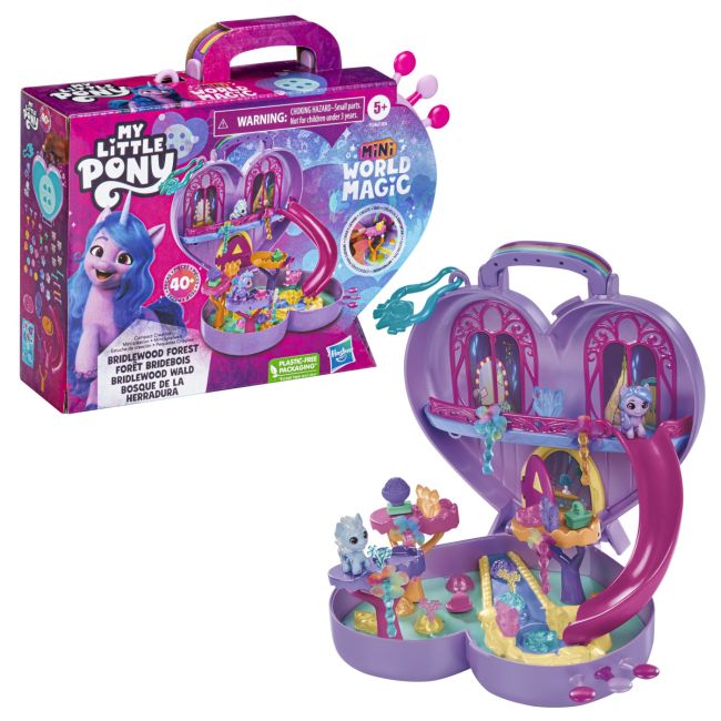 MY LITTLE PONY MINI WORLD MAGIC SET DE JOACA COMPACT CREATION BRIDLEWOOD FOREST VIVF3876_F5246
