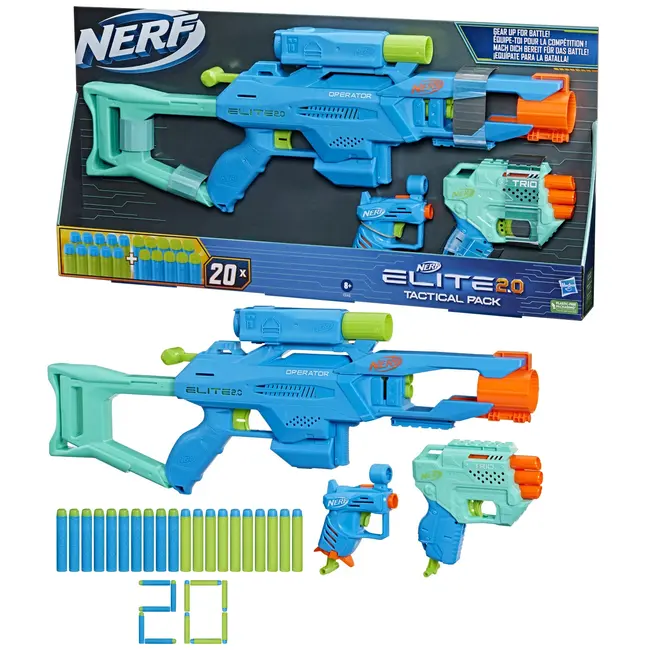 NERF SET 3 BLASTERE ELITE 2.0 TACTICAL PACK VIVF6146