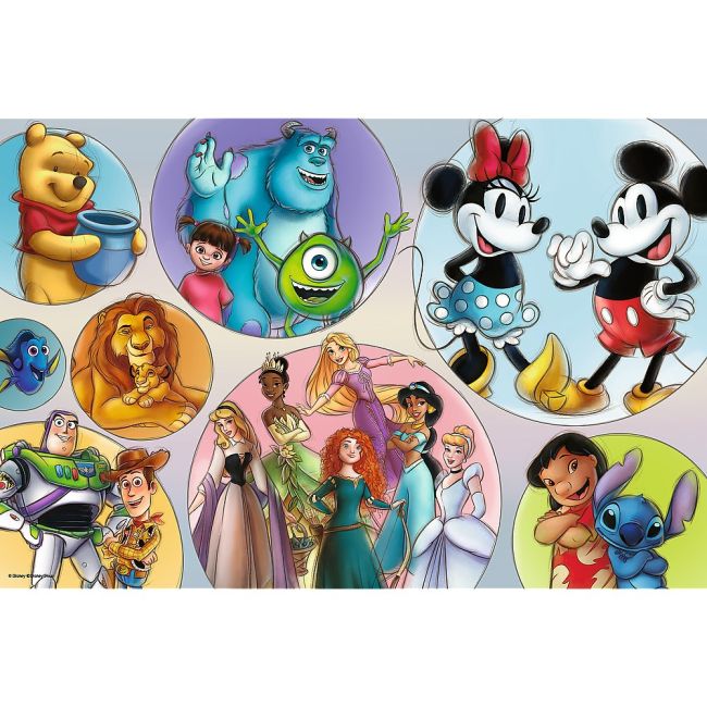 PUZZLE TREFL PRIMO SUPER SHAPE XXL 160 DISNEY 100 LUMEA DISNEY VIV50033
