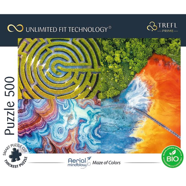 PUZZLE TREFL UFT 500 LABIRINTURI DE CULORI VIV37460