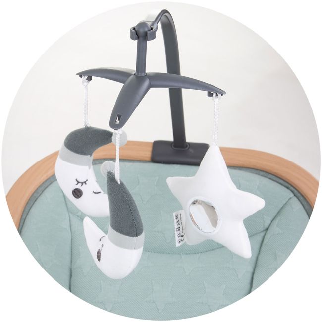 Scaunel balansoar chipolino velvet aloe wood hubshevl02303al