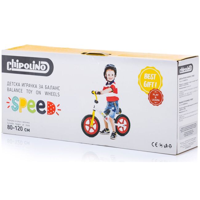 Bicicleta fara pedale chipolino speed multicolor hubdiksd0213mu
