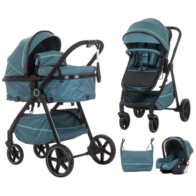 Carucior chipolino misty 3 in 1 aloe hubst-kkmt02304al