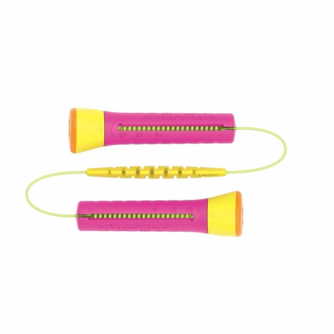 Coarda de sarit cu lungime reglabila Skibbi, Lungime de la 20 cm la 3 m, Pentru 4 ani + si adulti, Chillafish, Fucshia BYNCPSB01FUS
