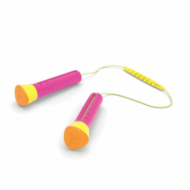 Coarda de sarit cu lungime reglabila Skibbi, Lungime de la 20 cm la 3 m, Pentru 4 ani + si adulti, Chillafish, Fucshia BYNCPSB01FUS