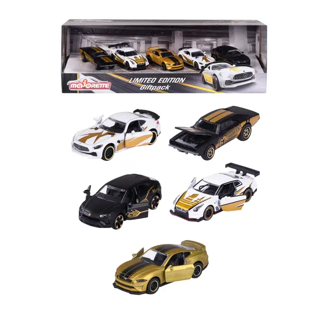 MAJORETTE SET 5 MASINUTE METALICE EDITIE LIMITATA 7.5CM VIV212054031