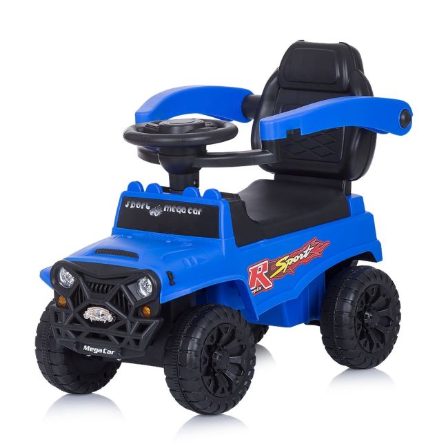 Masinuta de impins chipolino safari blue cu maner si copertina hubrocsaf02105bl