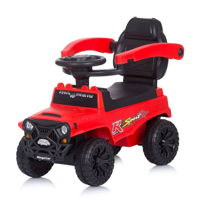 Masinuta de impins chipolino safari red cu maner si copertina hubrocsaf02102re