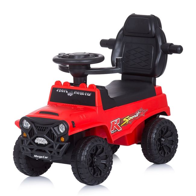 Masinuta de impins chipolino safari red cu maner si copertina hubrocsaf02102re