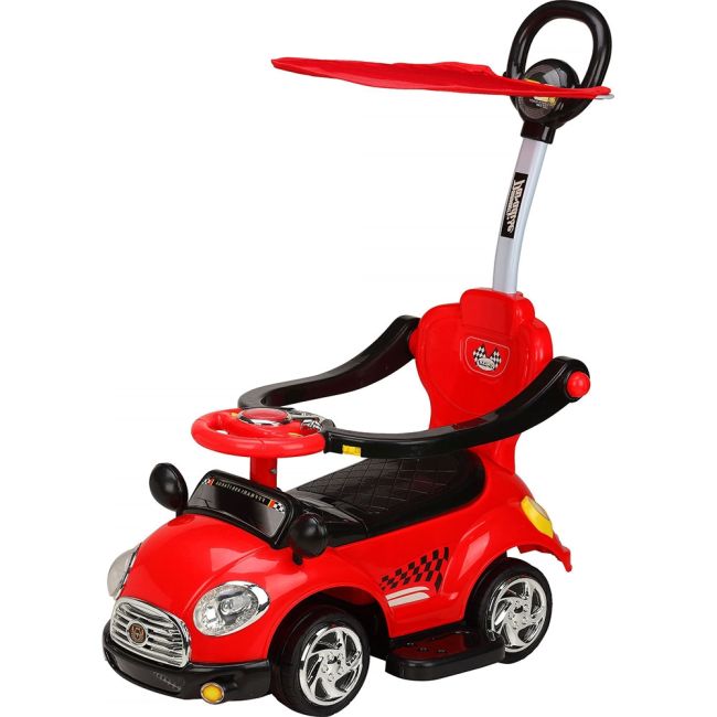 Masinuta de impins chipolino super car red cu maner si copertina hubrocsc0232re