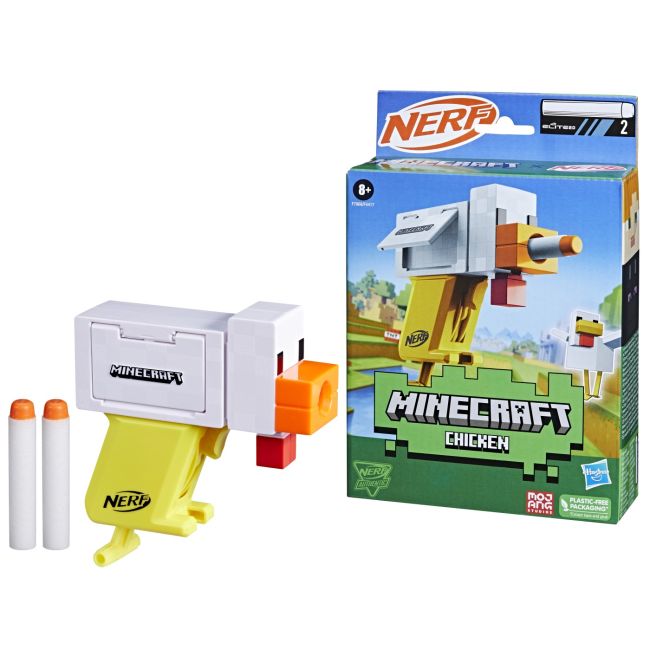 NERF BLASTER MINECRAFT MICROSHOTS CHICKEN VIVF4417_F7968