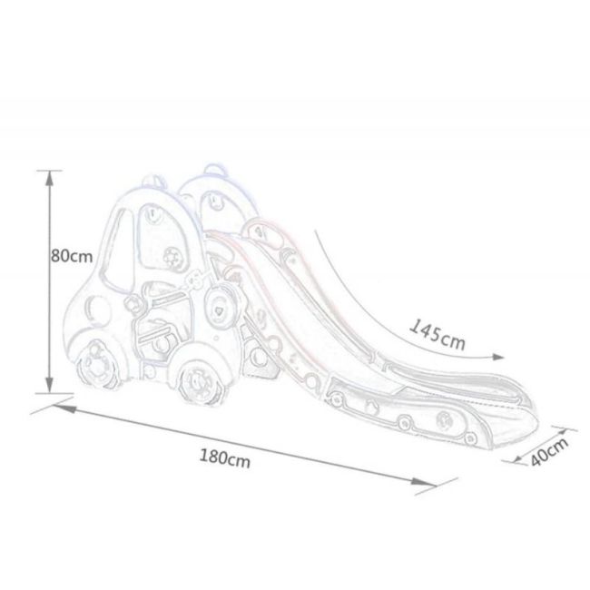 Tobogan MyKids masina cu cos de baschet OM002 Blue 00086331
