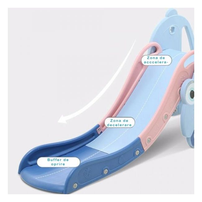 Tobogan MyKids masina cu cos de baschet OM002 Blue 00086331