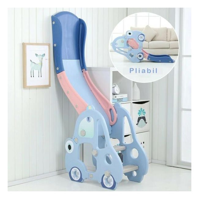 Tobogan MyKids masina cu cos de baschet OM002 Roz 00086332