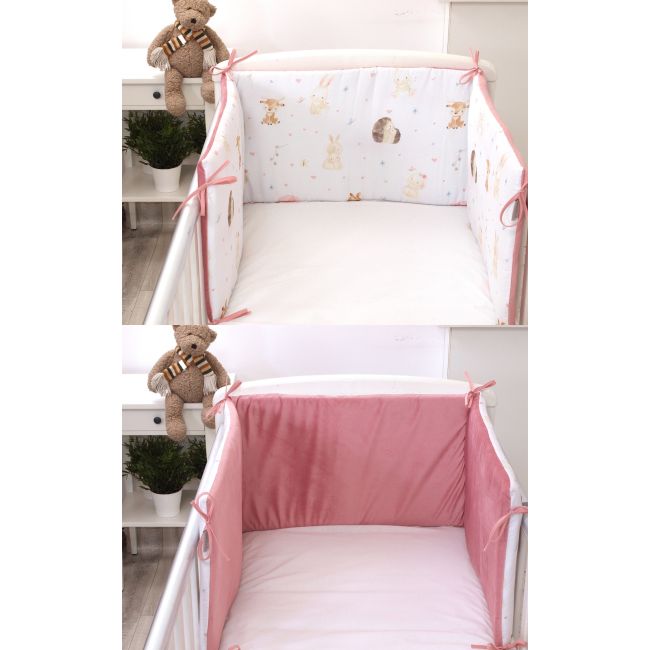 Aparatoare Laterala Patut, 2 Fete, Sweet Velvet Rose, 180 X 35 Cm Pjb84543