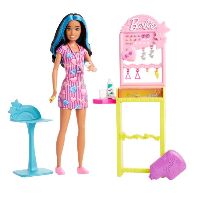 BARBIE PAPUSA BARBIE SKIPPER FIRST JOBS EAR PIERCER VIVMTHKD78