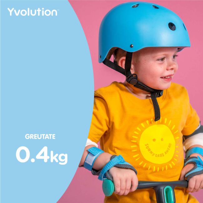 Casca protectie Yvolution 44-52 cm Blue ERFYV-YA21B9