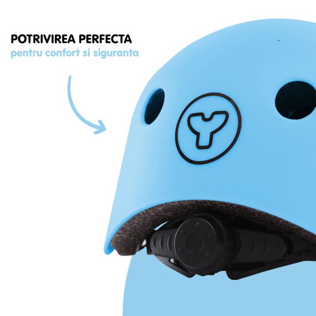 Casca protectie Yvolution 44-52 cm Blue ERFYV-YA21B9