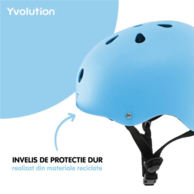 Casca protectie Yvolution 44-52 cm Blue ERFYV-YA21B9