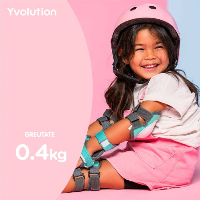 Casca protectie Yvolution 44-52 cm Pink ERFYV-YA21P9