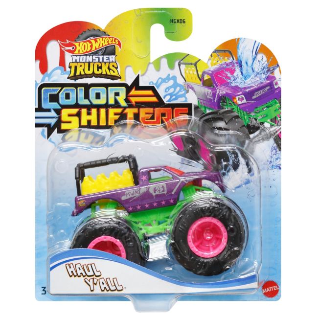 HOT WHEELS MONSTER TRUCK CAMION HAUL Y'ALL CU CULORI SCHIMBATOARE SCARA 1:64 VIVMTHGX06_HMH35
