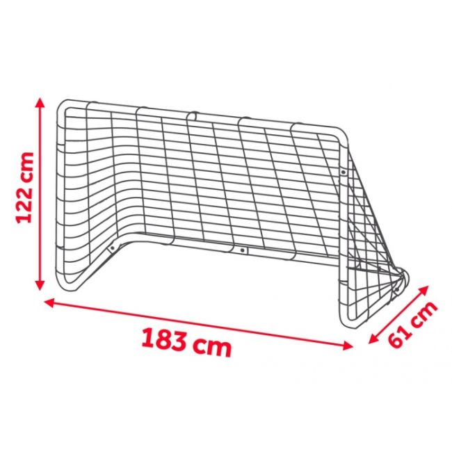 Poarta pentru fotbal 183 x 122 x 61 cm neo-sport 1450 edeedi1450